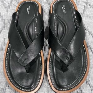 RAG & BONE-Parker Thong Sandals. Black, Size 8.5. Never Worn.